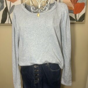 LOFT Light Blue Crew Neck Sweater